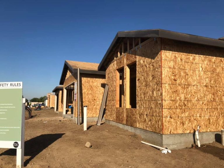 commerical framing for upcoming homes in Merced county